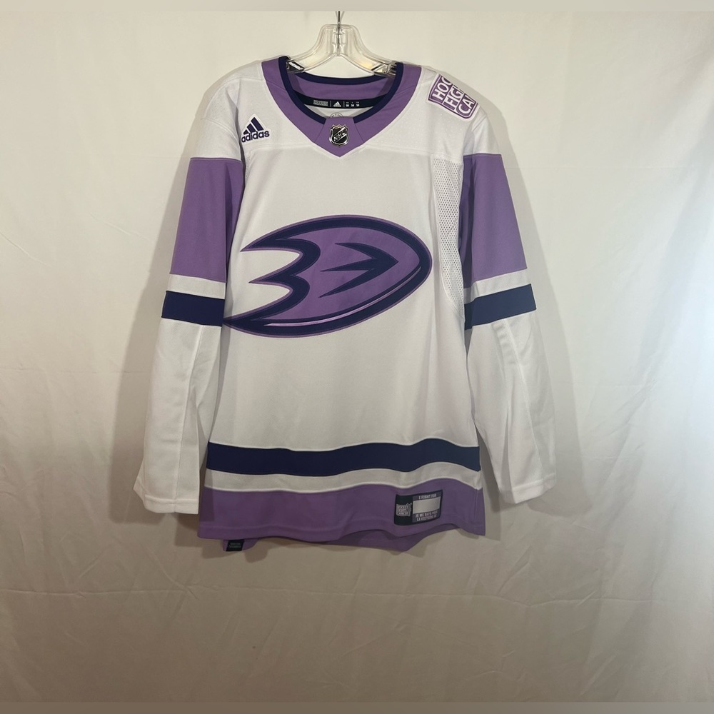 Adidas Primegreen Anaheim Ducks Hockey Fights Cancer Jersey